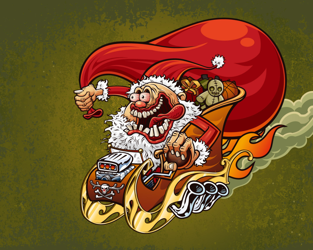 Cмешной дед мороз