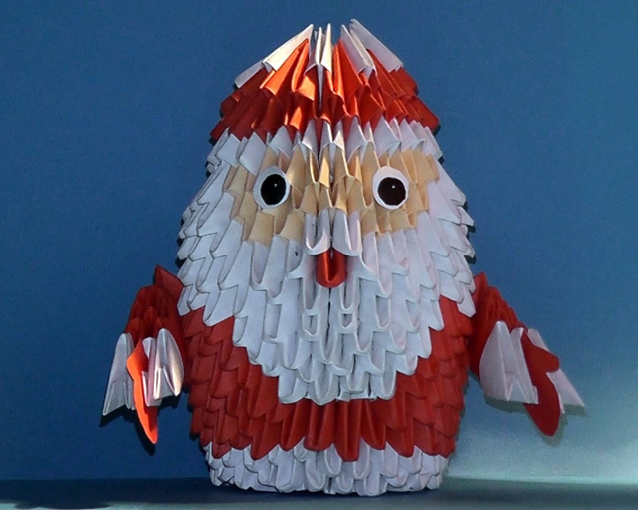 Oригами дед мороз