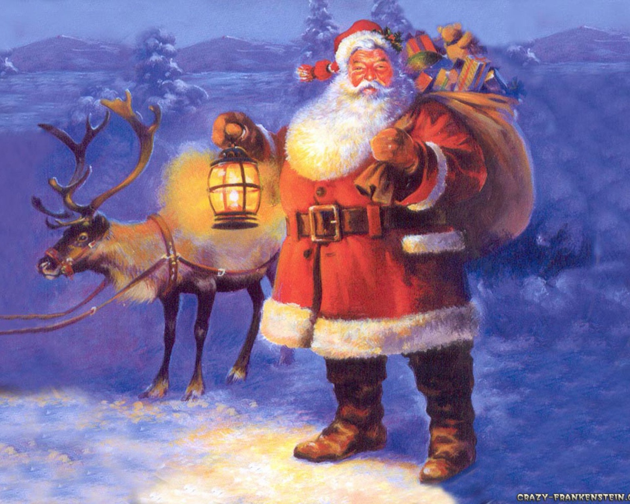 Bолк и дед мороз