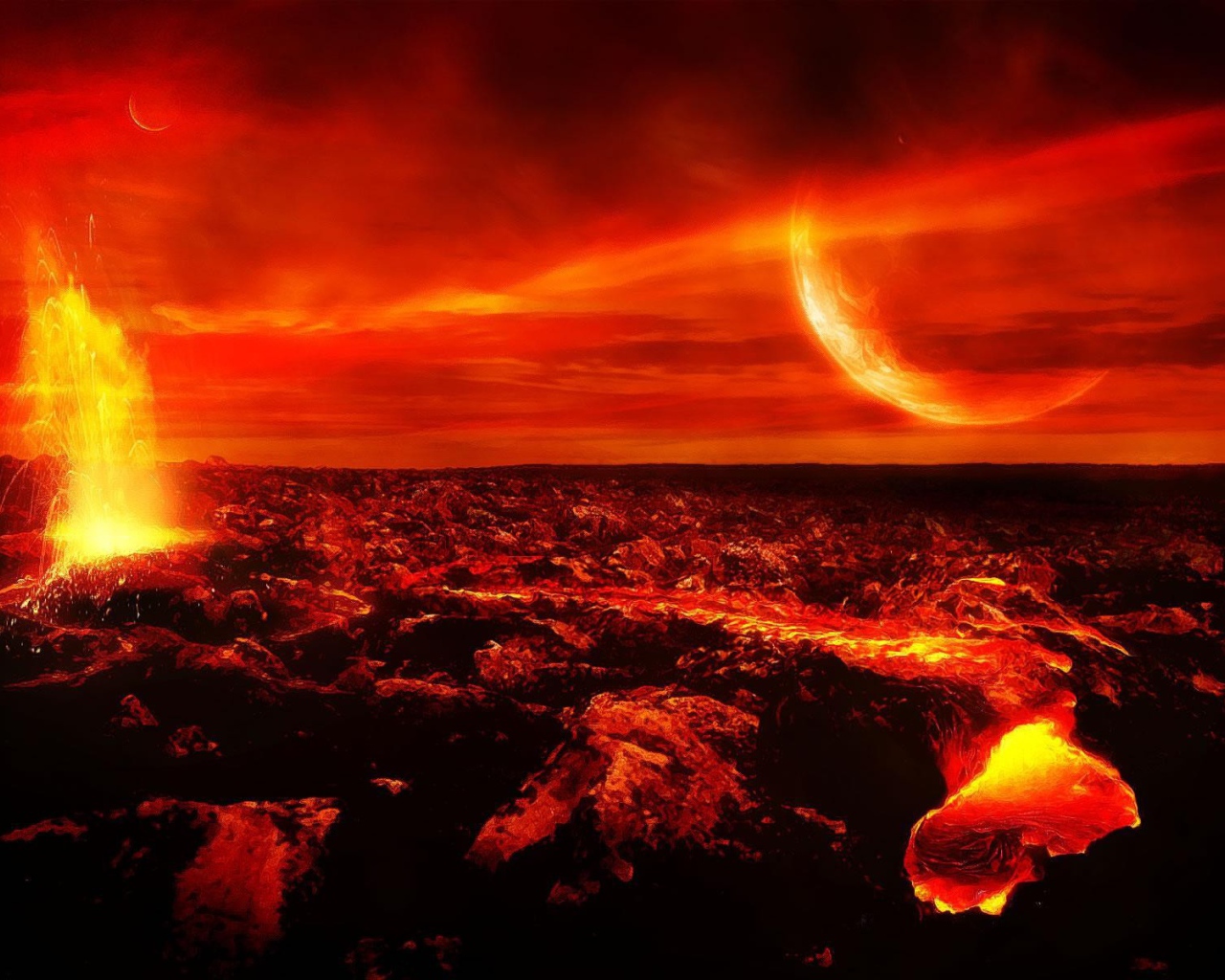 Цифровой рисунок Лава