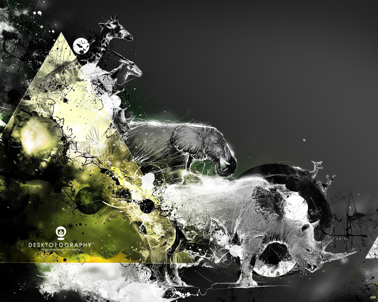 Фотоиллюстрация с животными