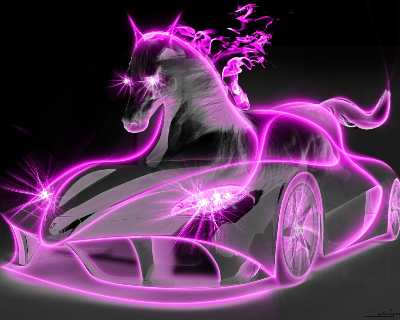 Розовая лошадь