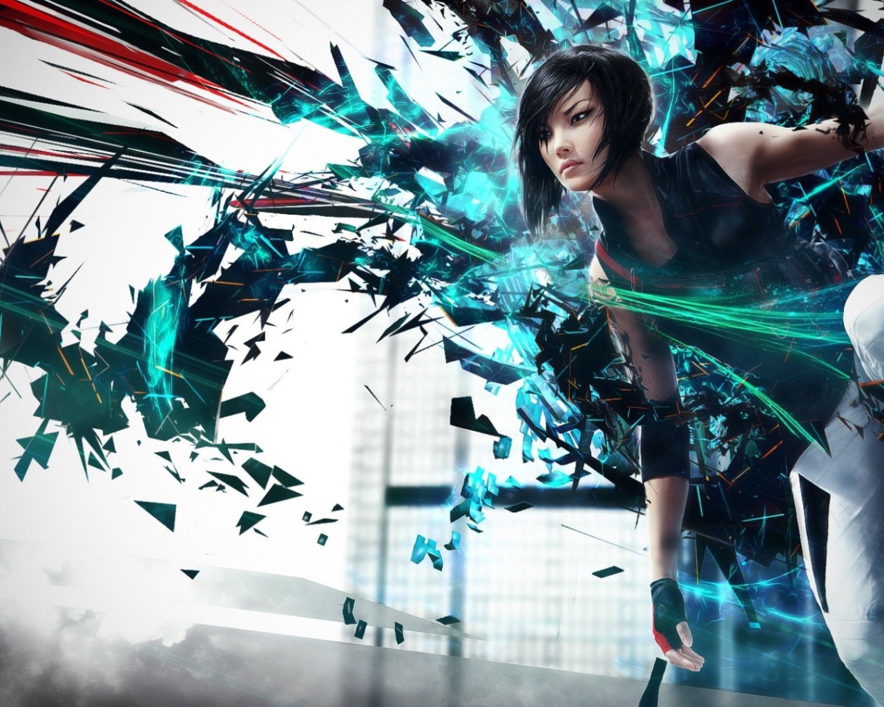 Девушка аттакует