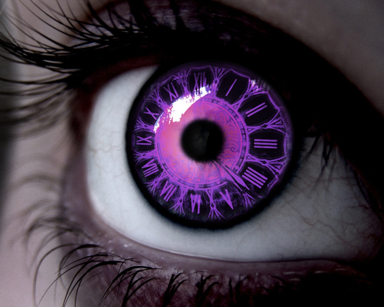 Глаз циферблат часов