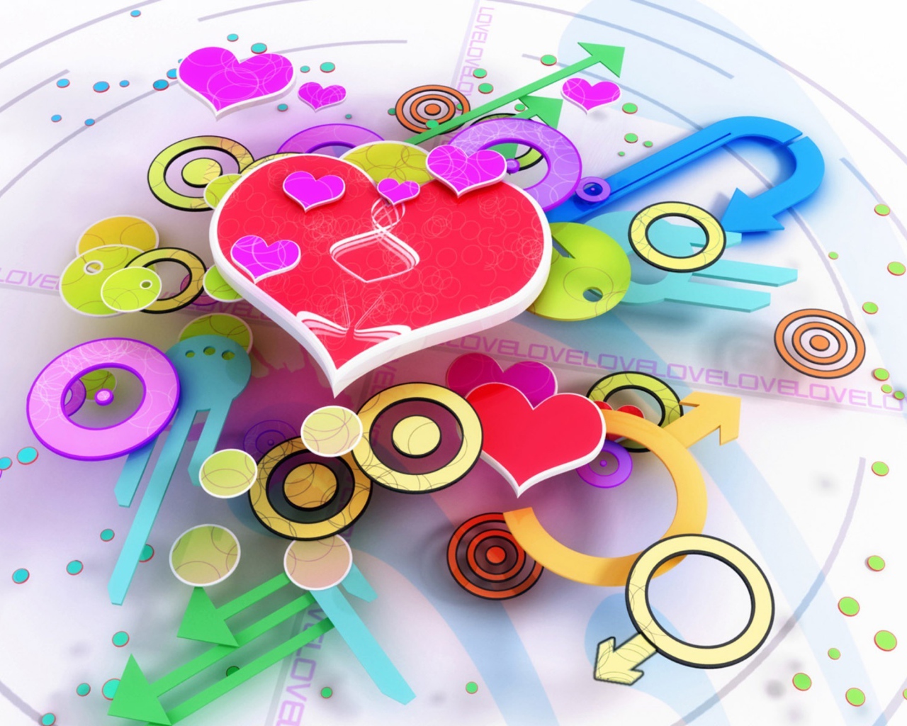 Сердечки и знаки