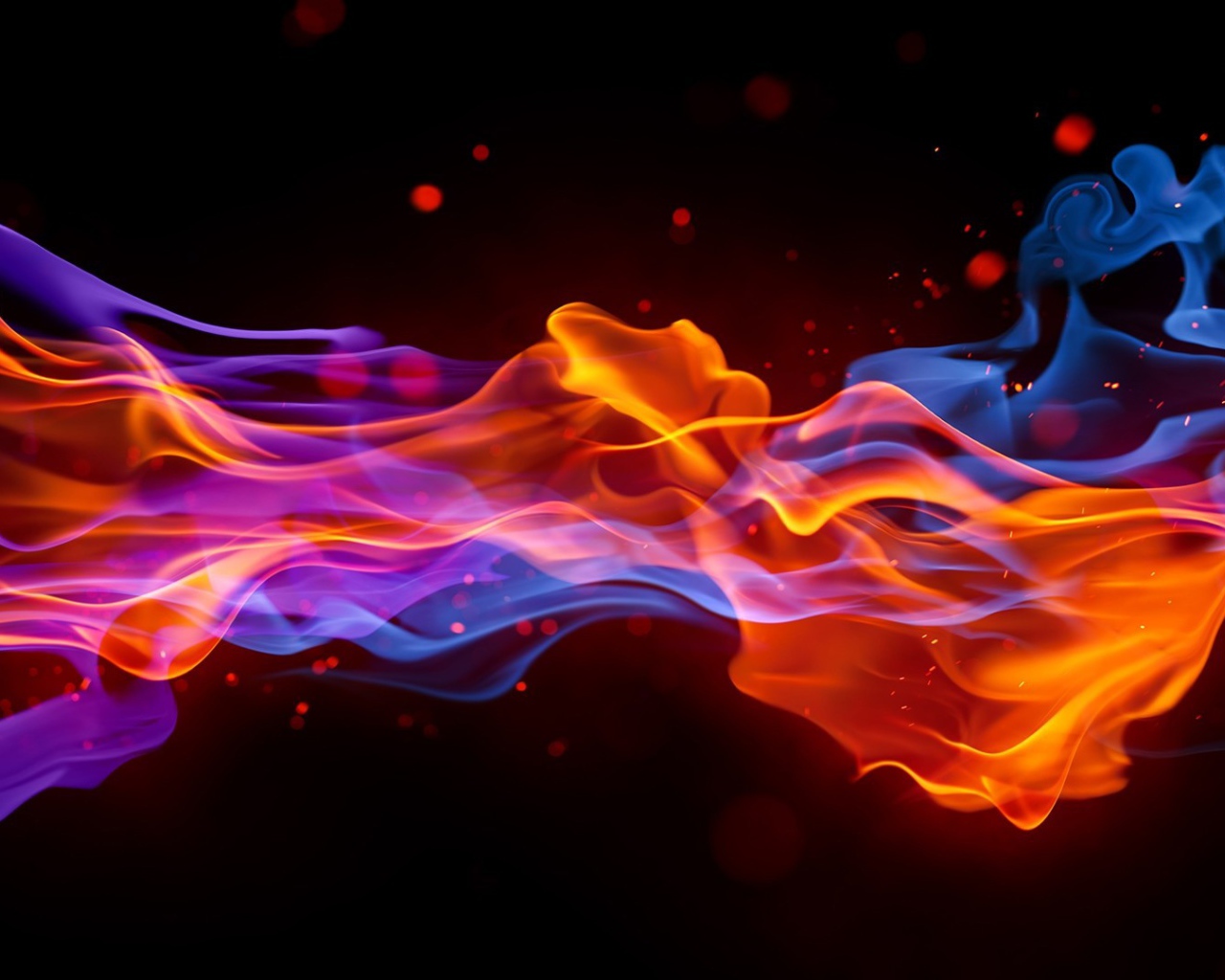 Абстракция разноцветный дым