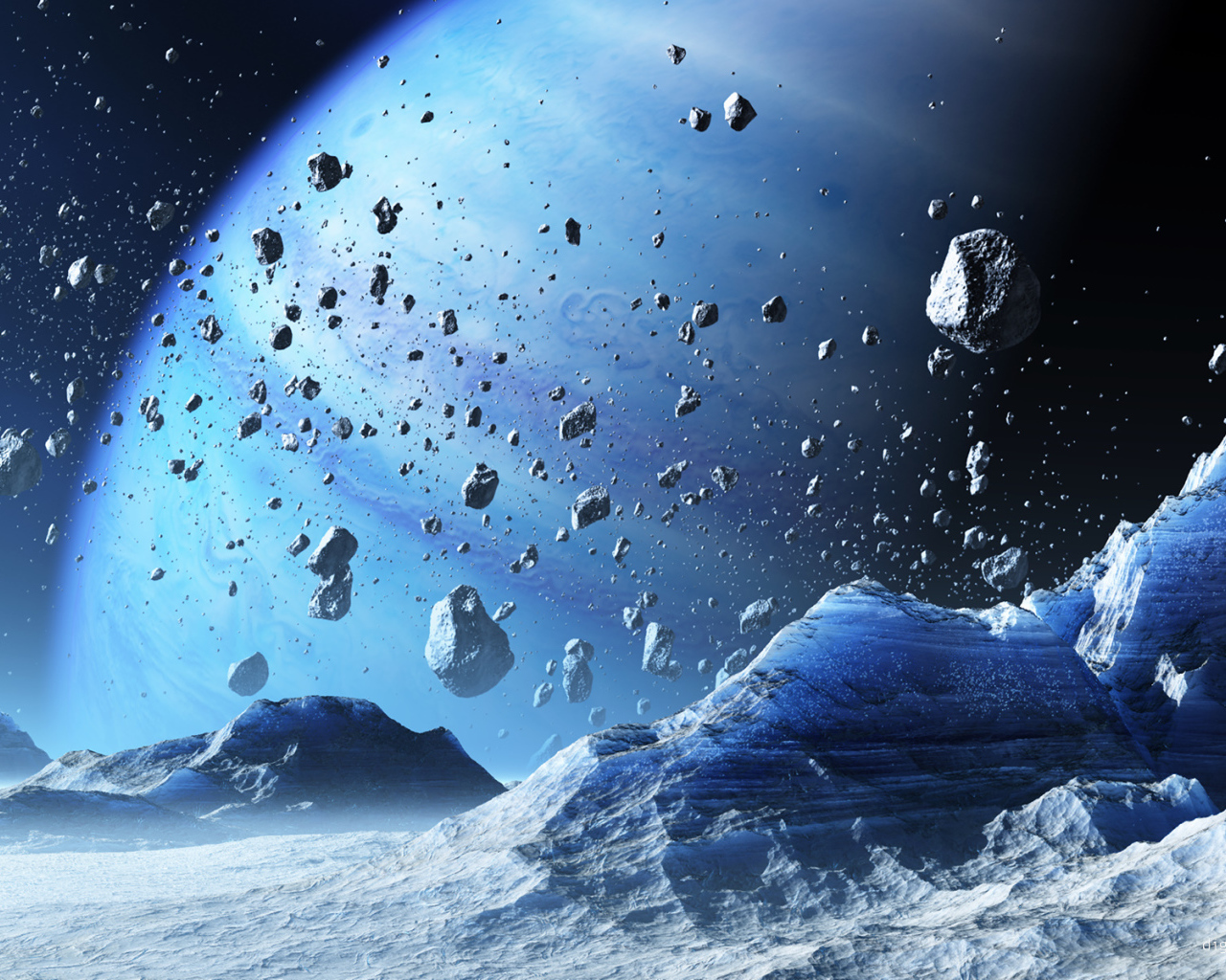 Метеоритный пояс планеты