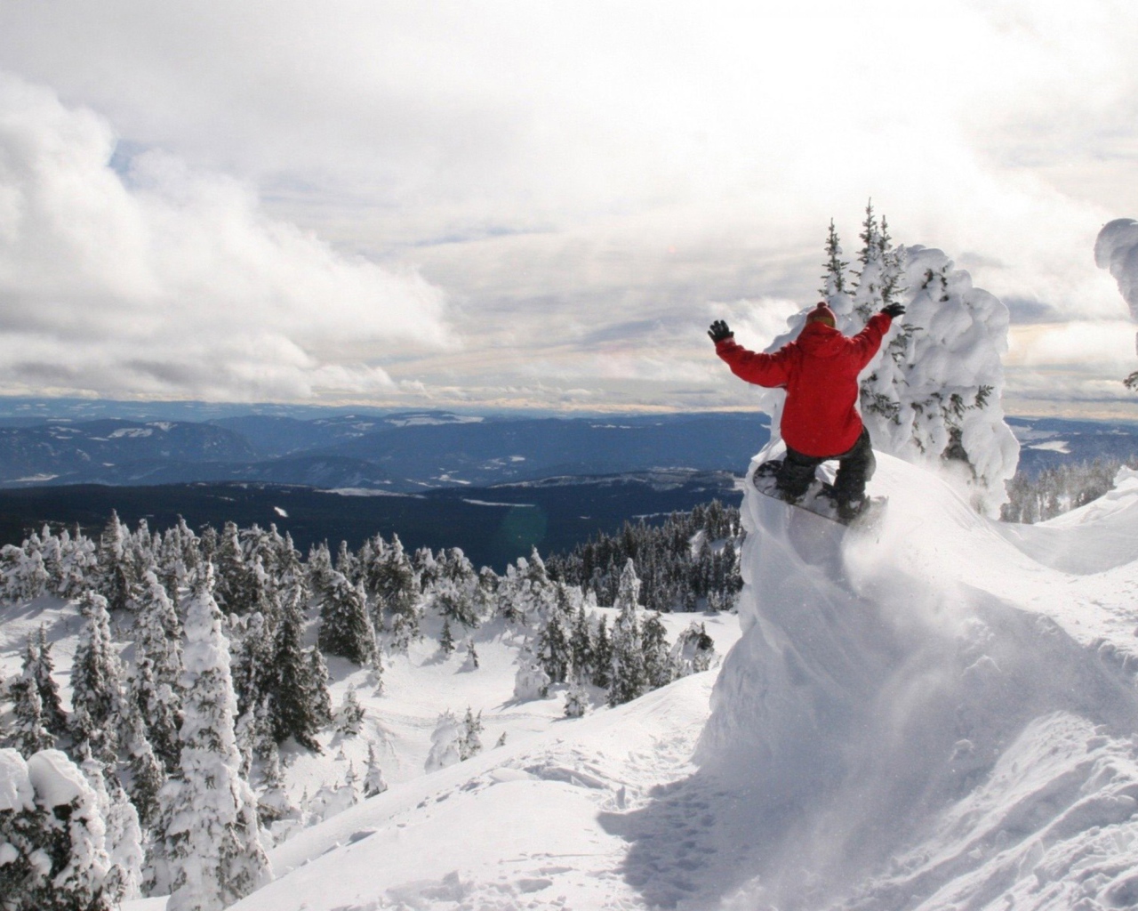 Сноубординг в горах