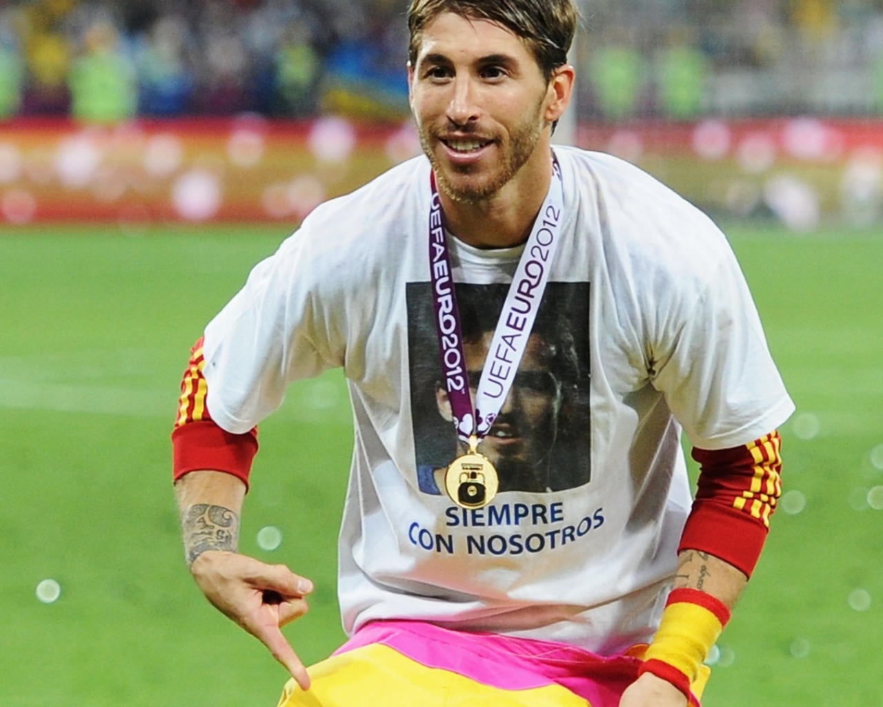 Игрок мадридского Реала Серхио Рамос выиграл золотую медаль