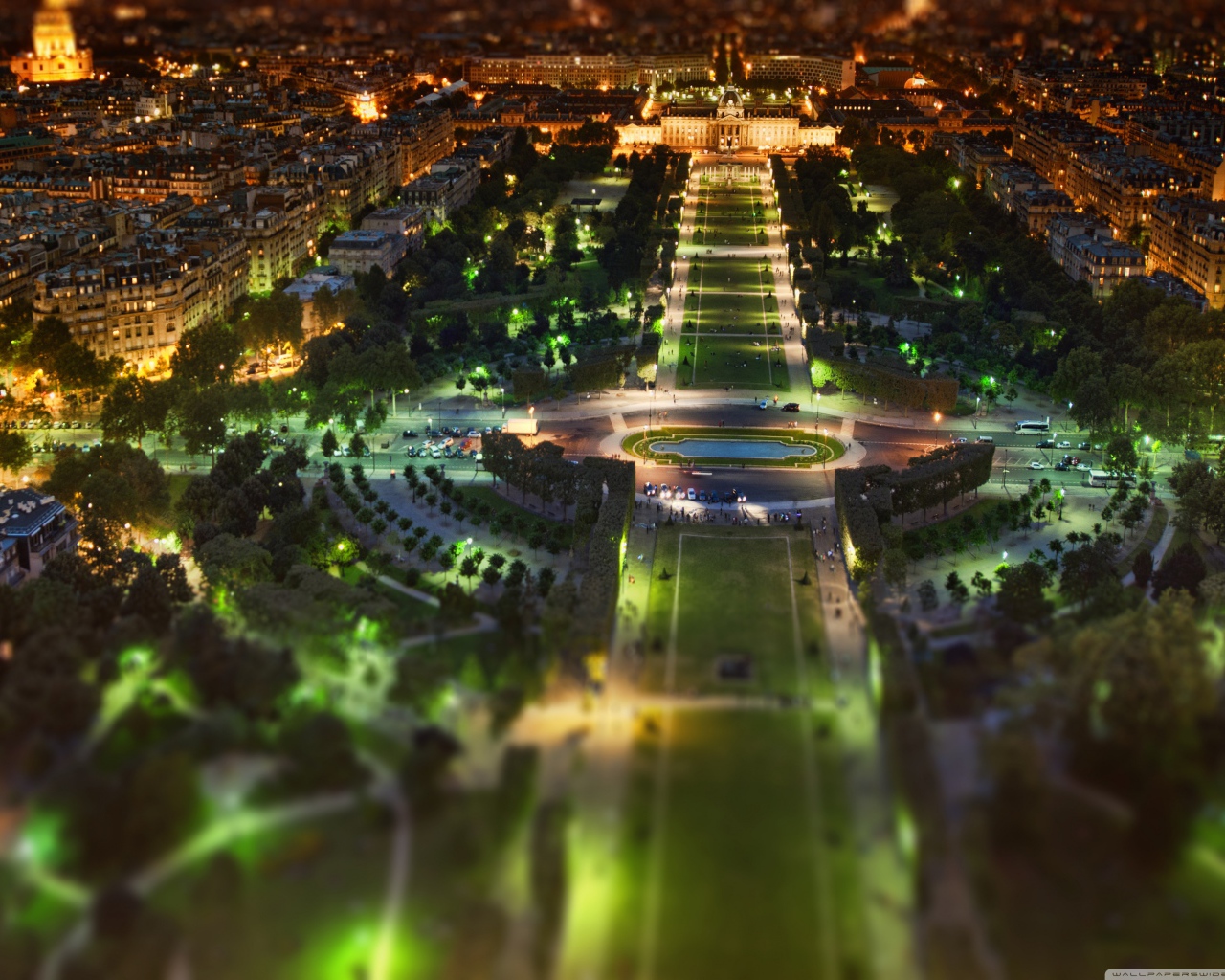 Ночная панорама Парижа