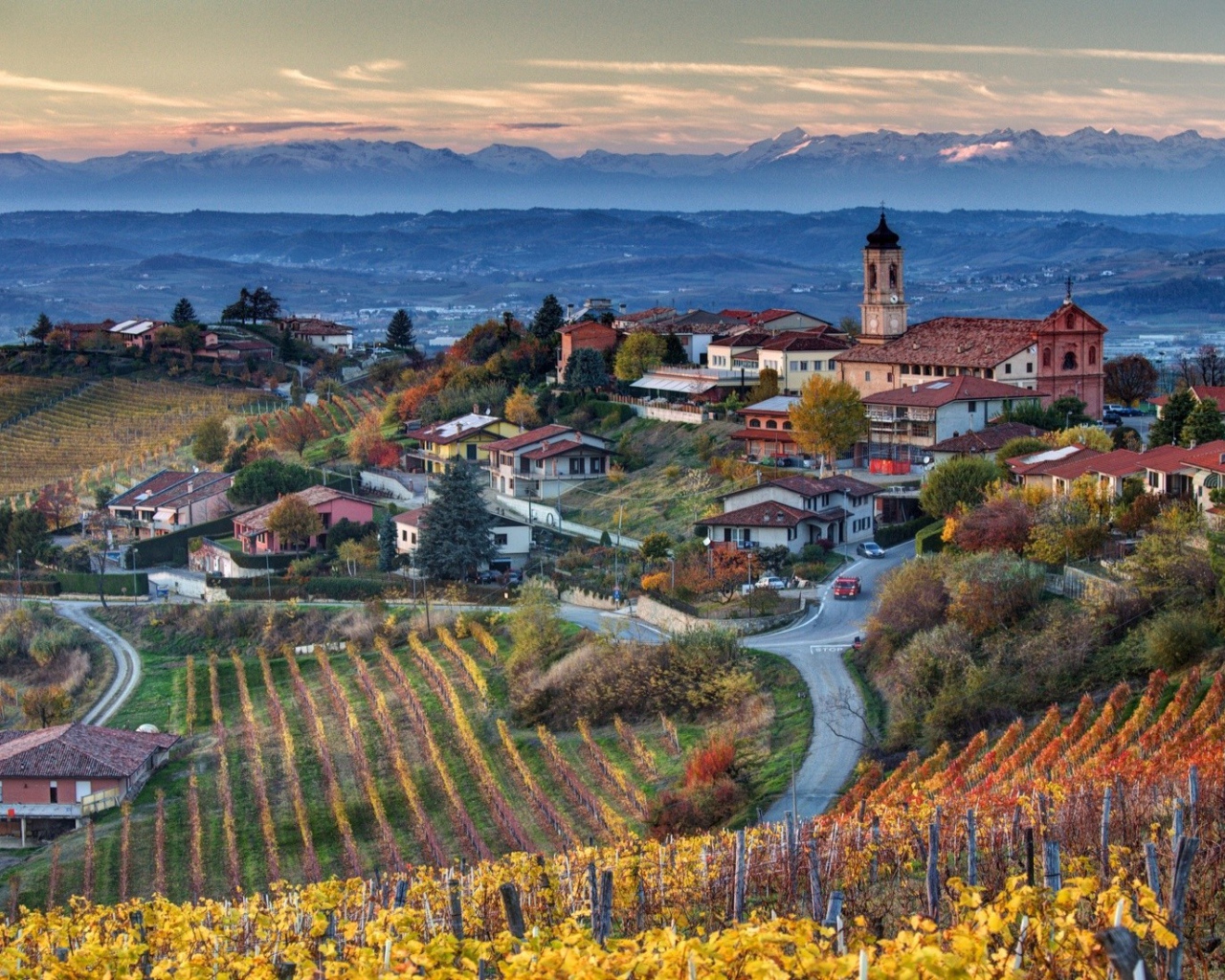 Возделанные поля Италии