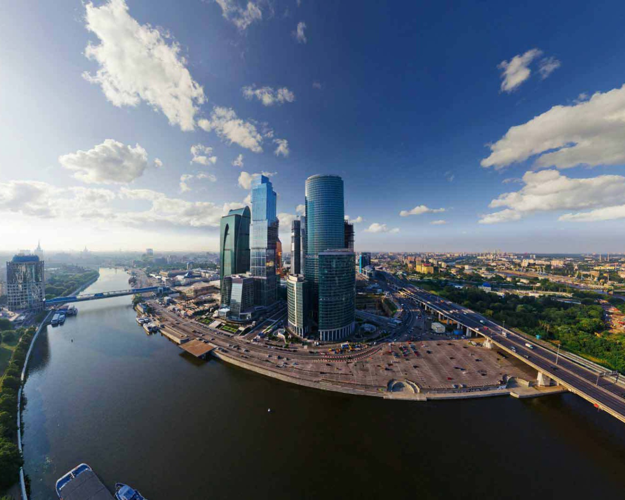Удивительный вид на Москву