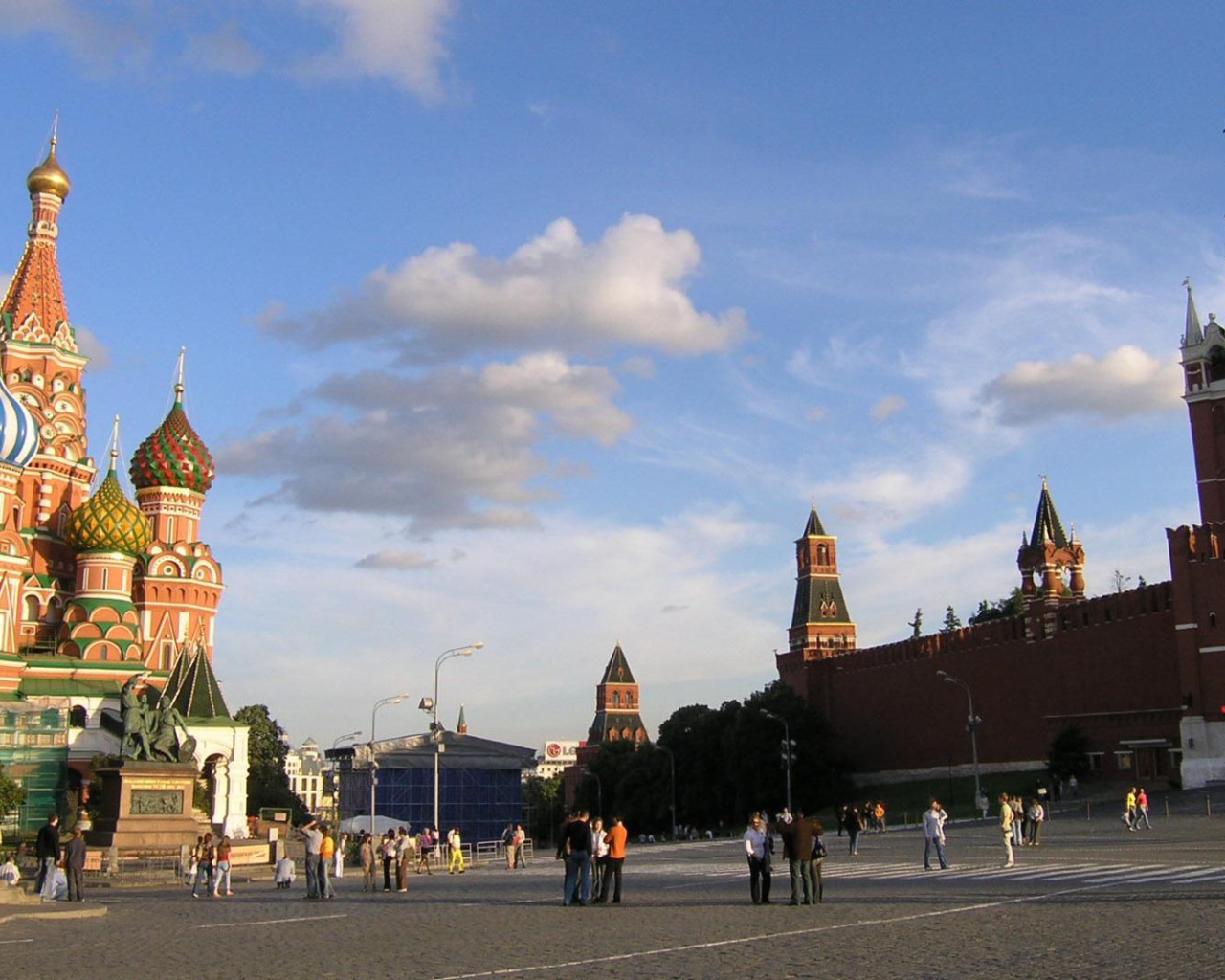 Прекрасный день на Красной площади в Москве