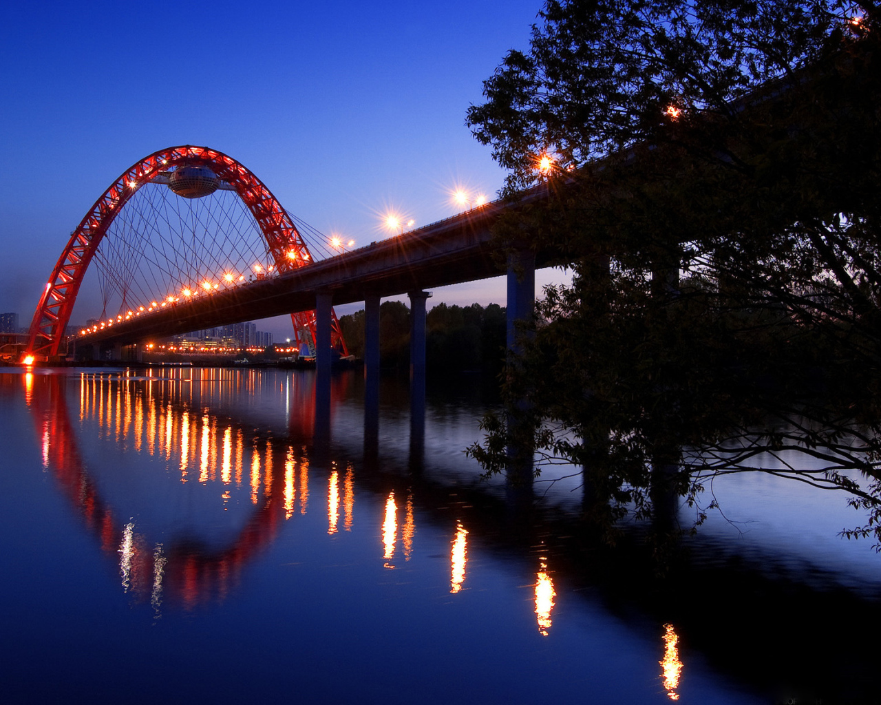 Оригинальный мост в Москве