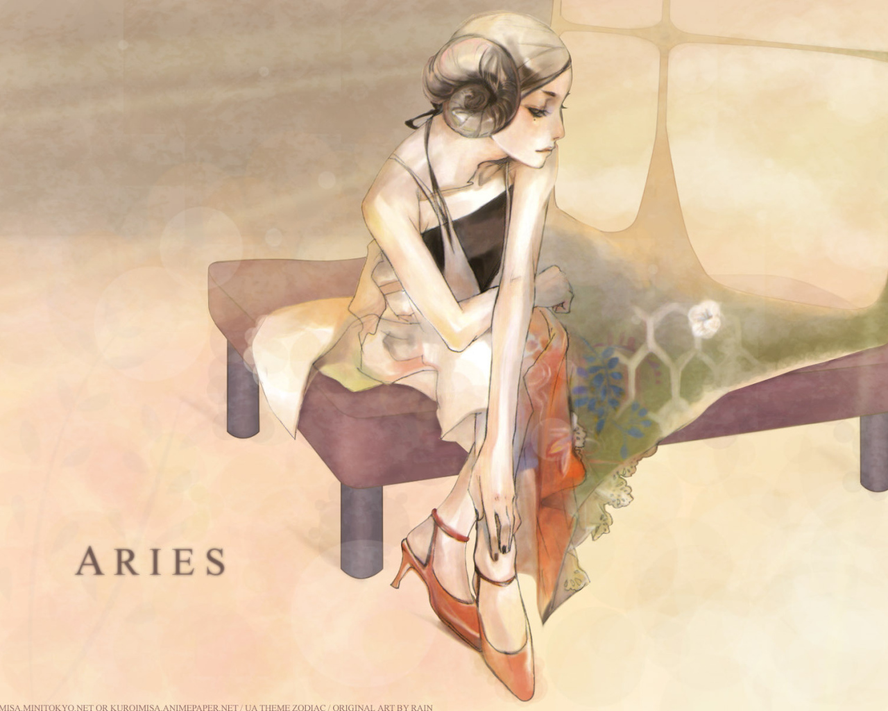 Овен в образе девушки