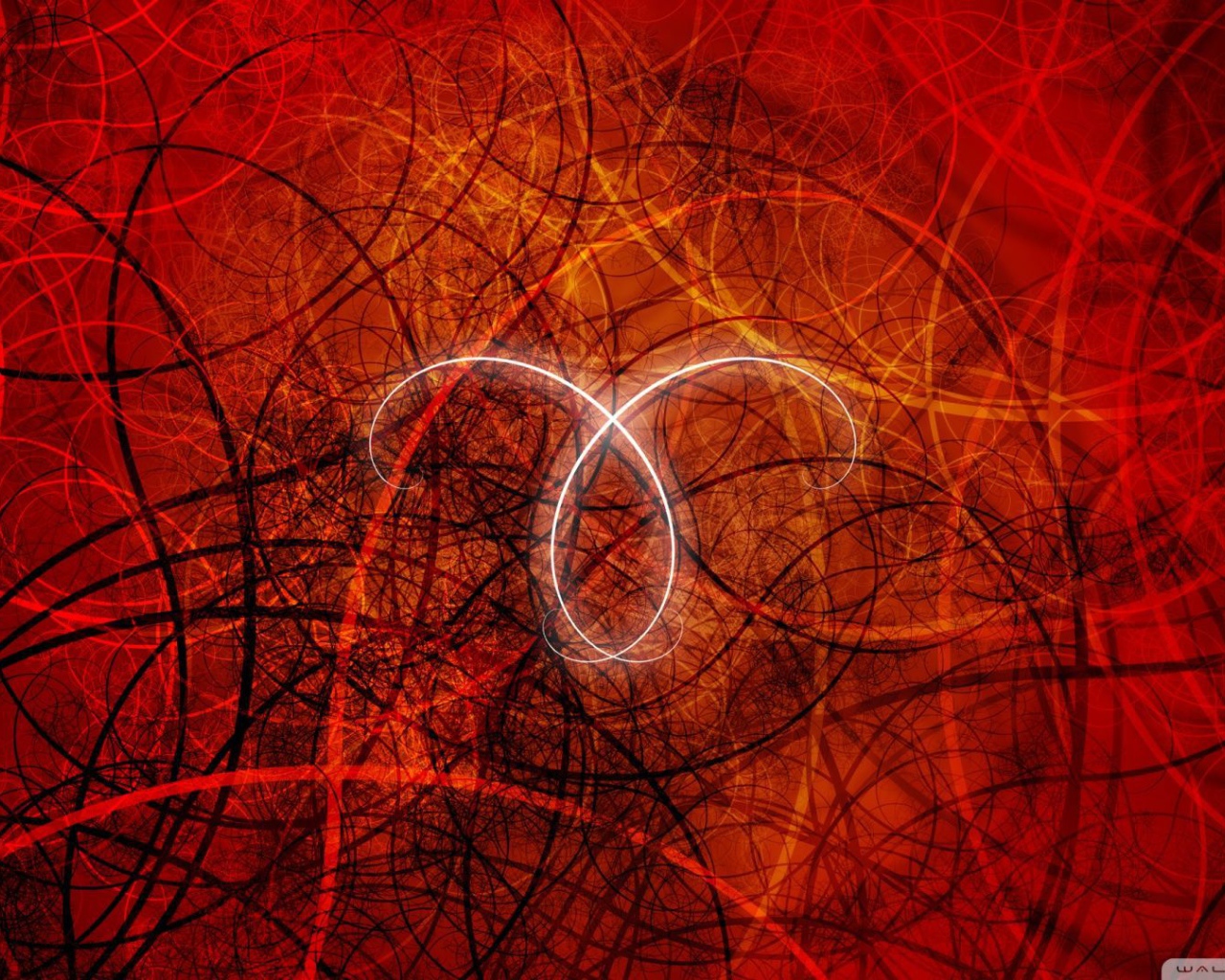 Знак овна в красных тонах