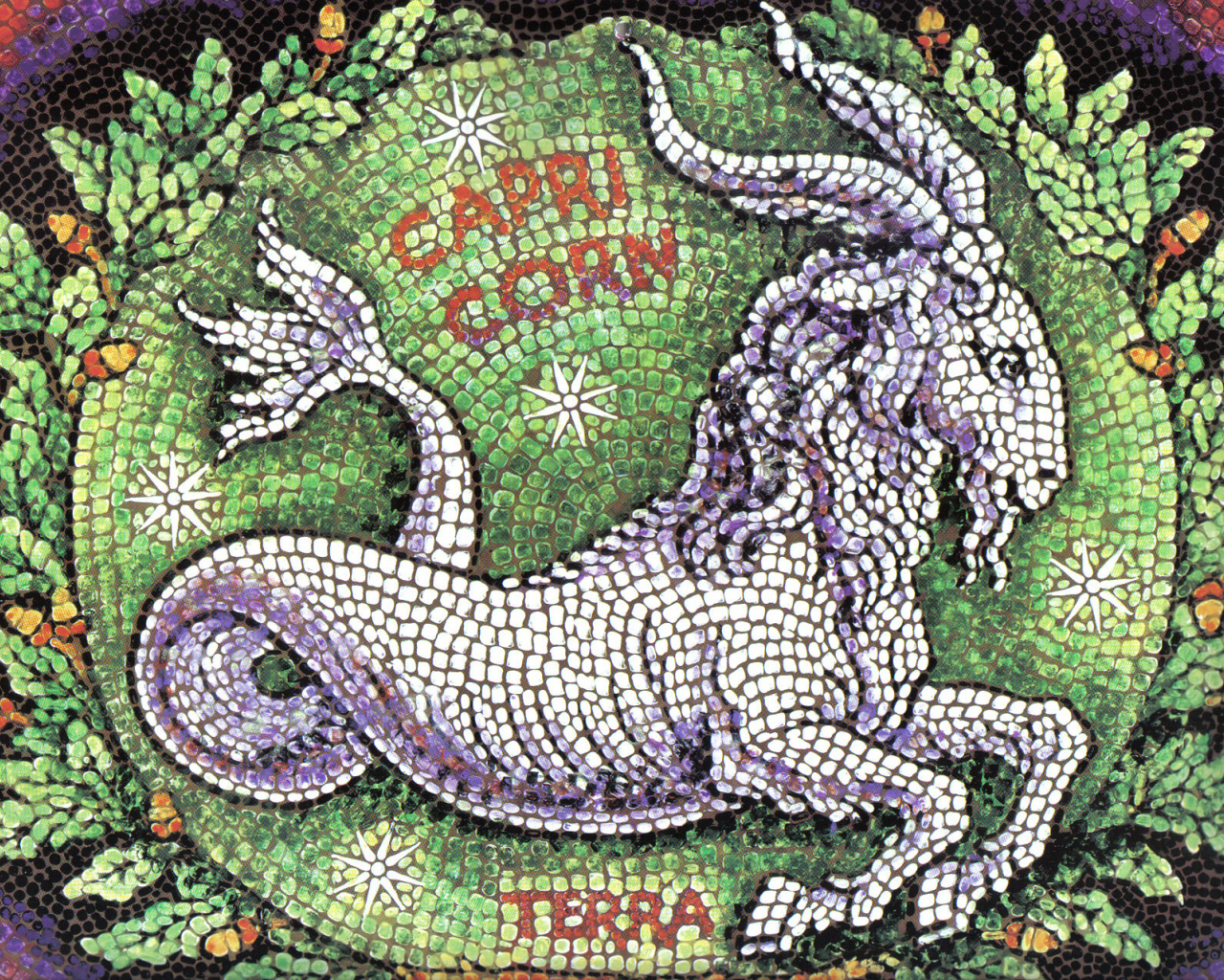 Козерог, мозаика