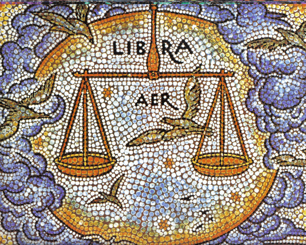 Весы, мозаика