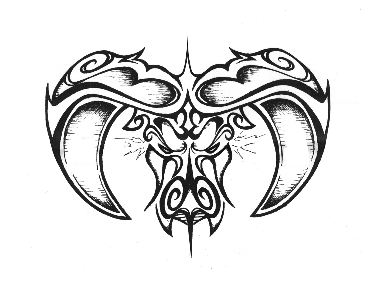 Телец на белом фоне