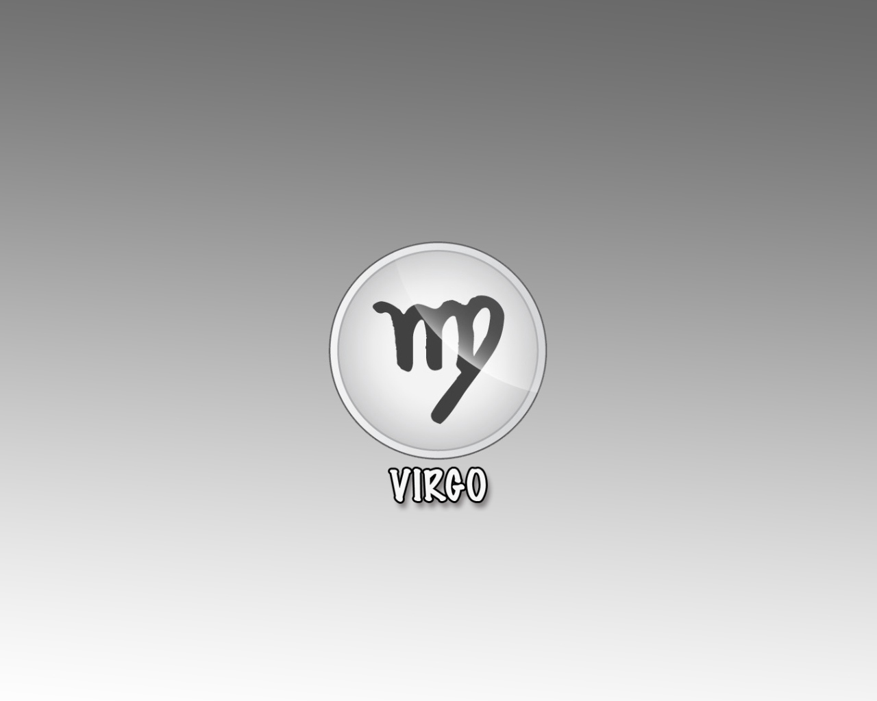 Знак дева на сером фоне