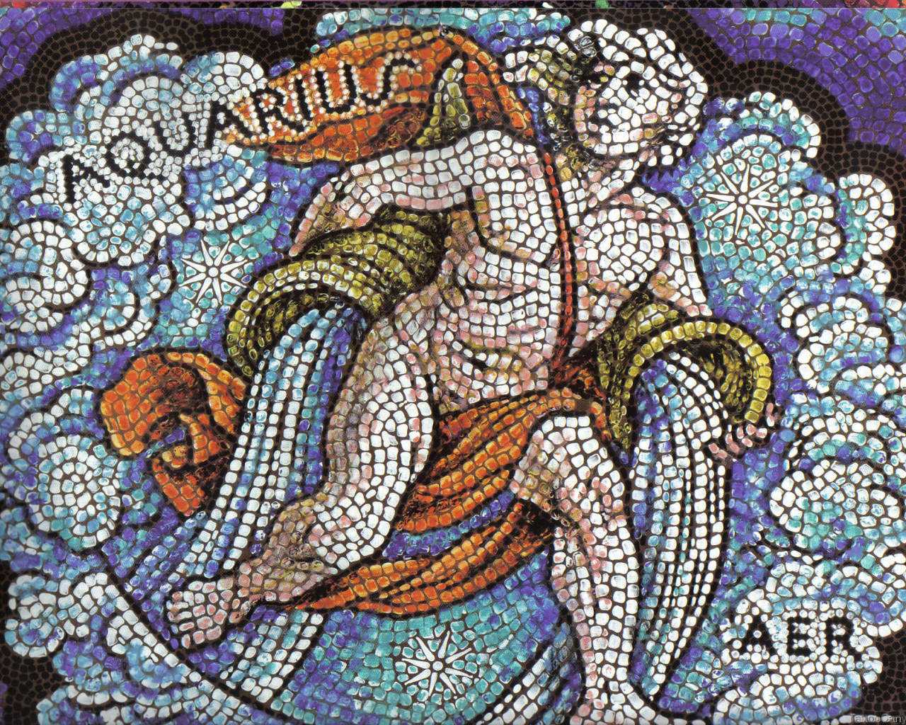 Водолей, мозаика