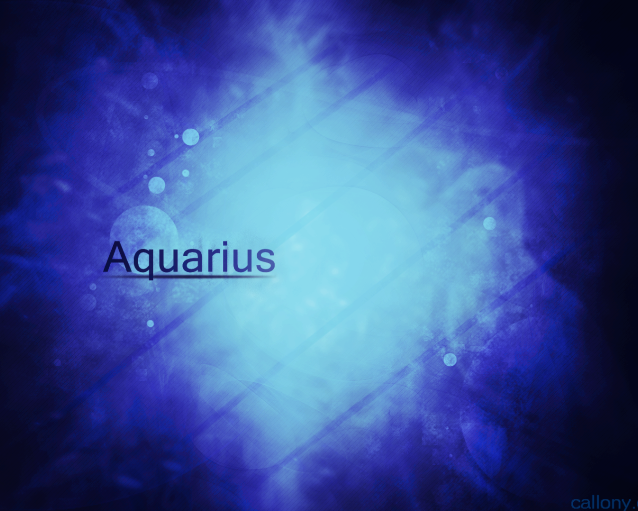 Водолей на синем фоне