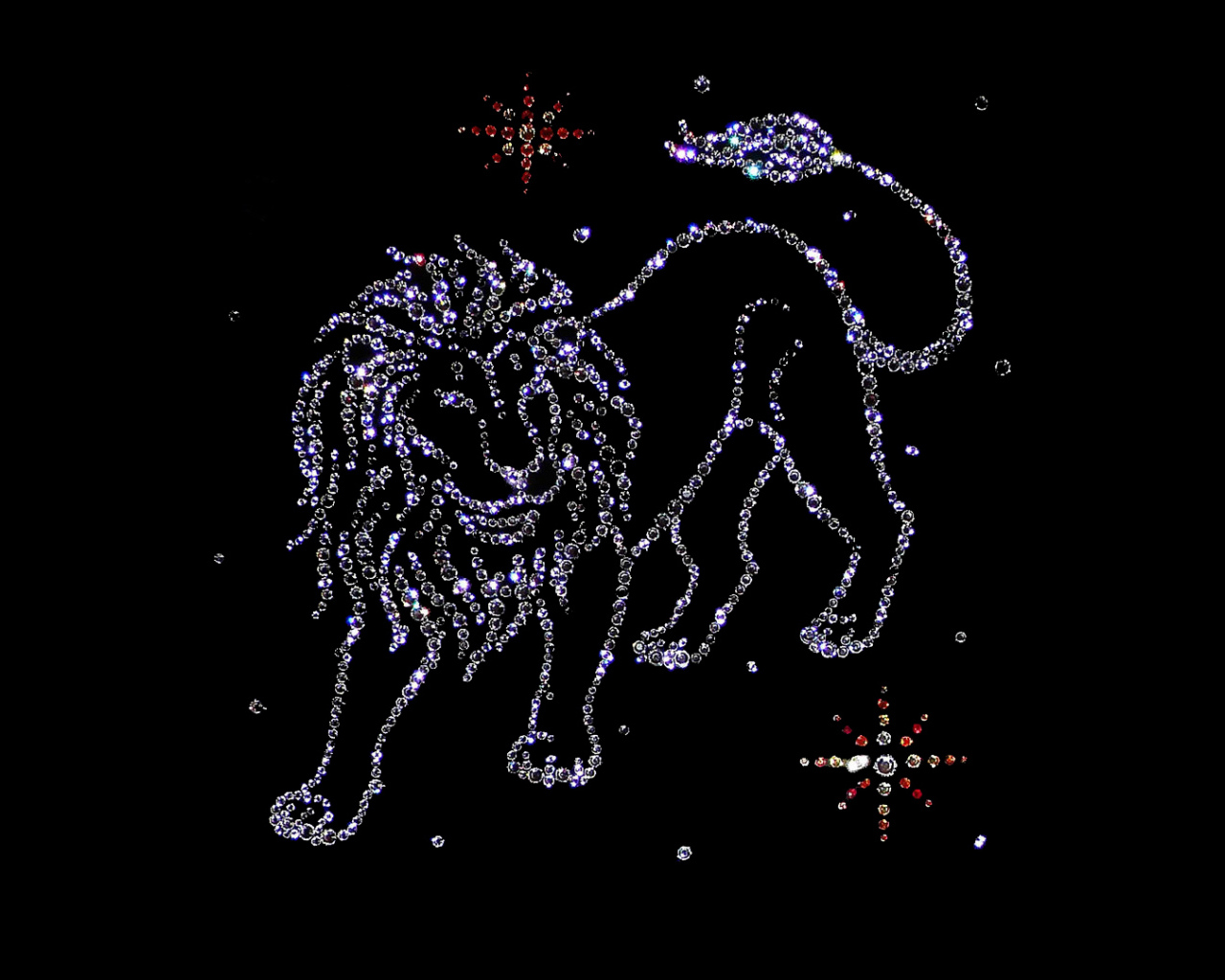 Лев из драгоценных камней