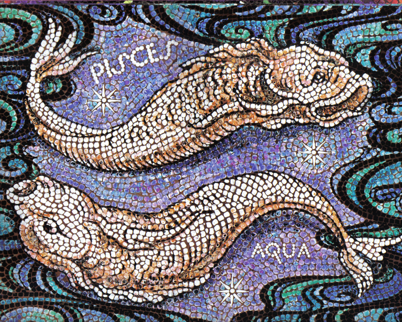 Рыбы, мозаика