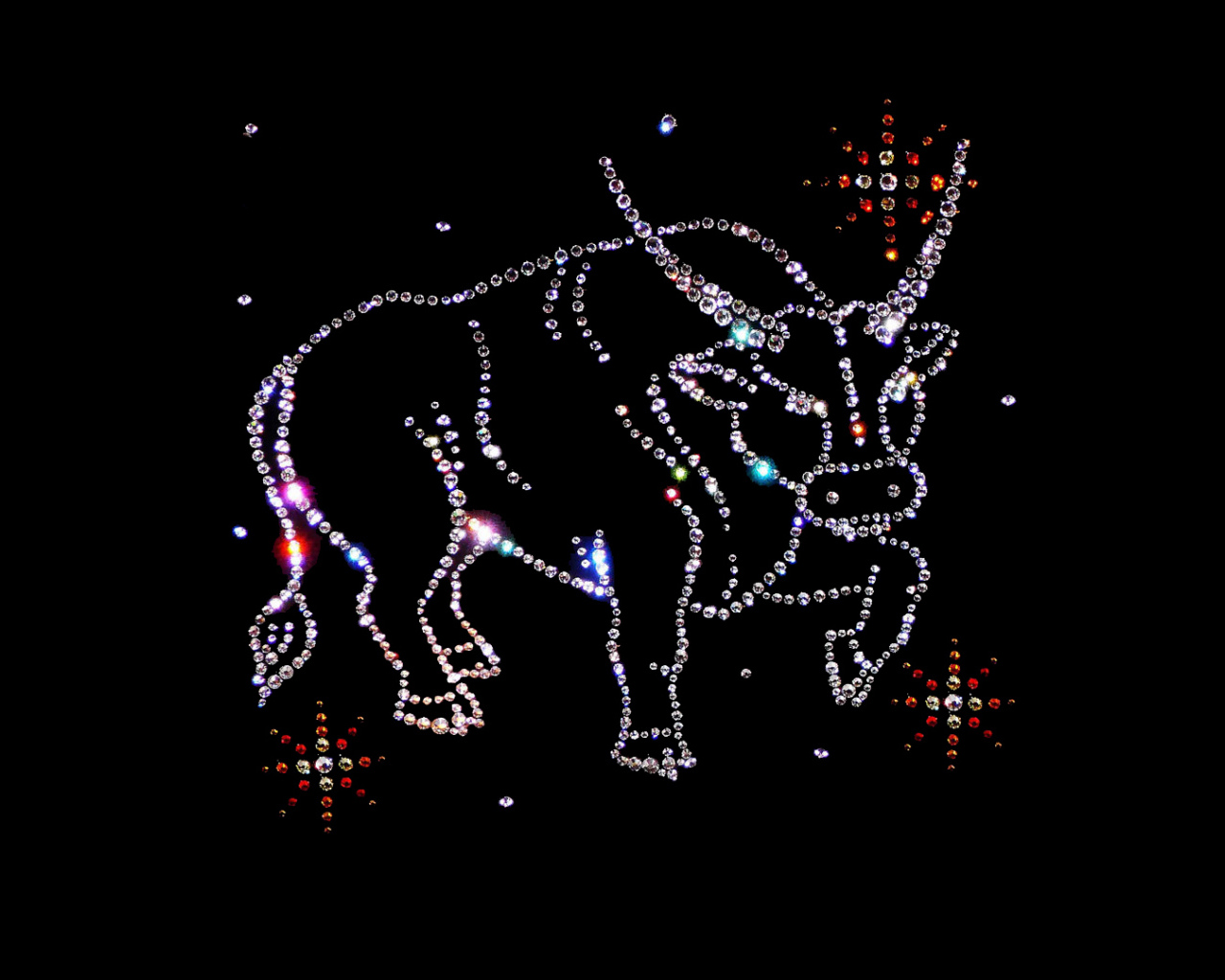 Телец из драгоценных камней