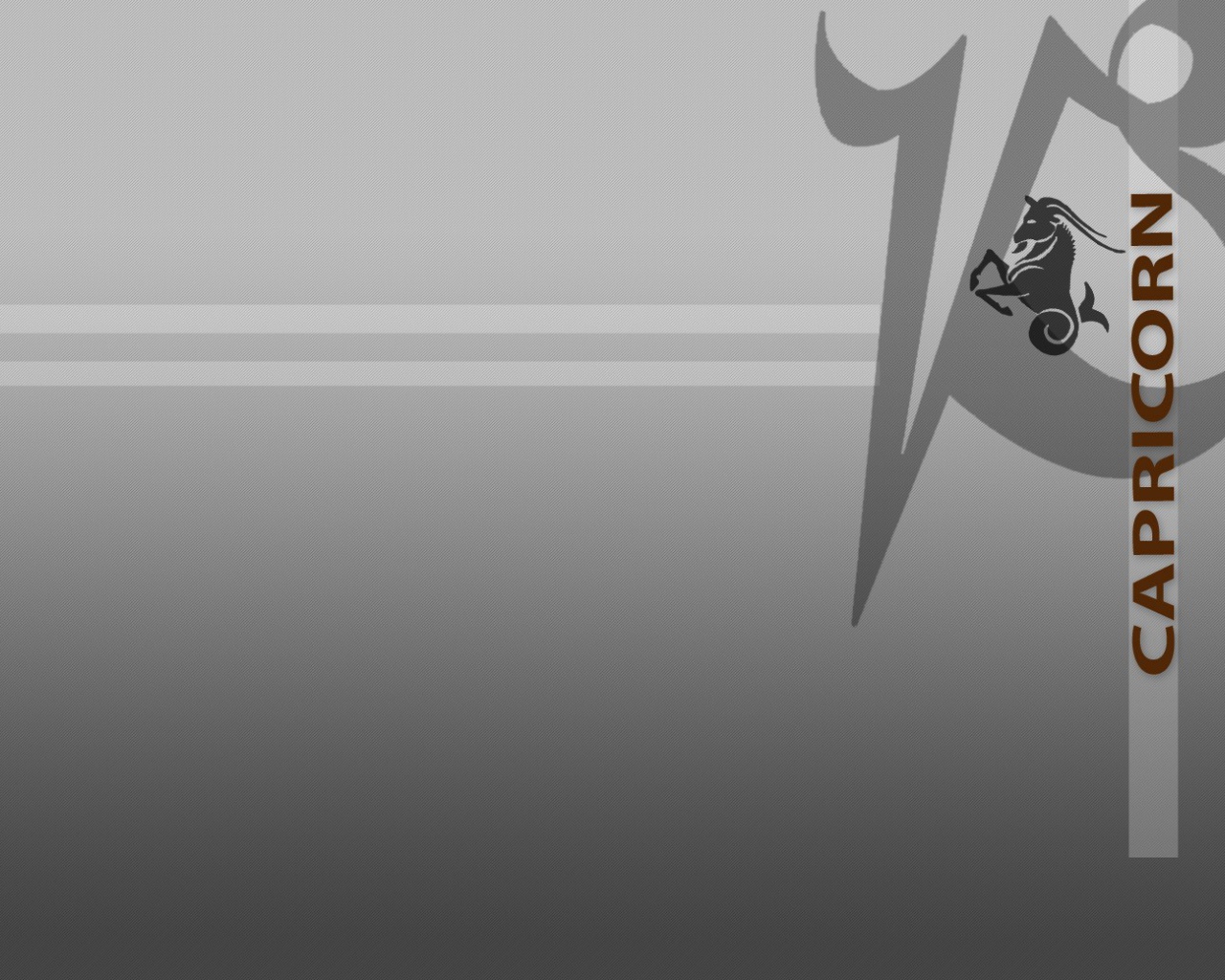 Знак зодиака козерог, серый фон 