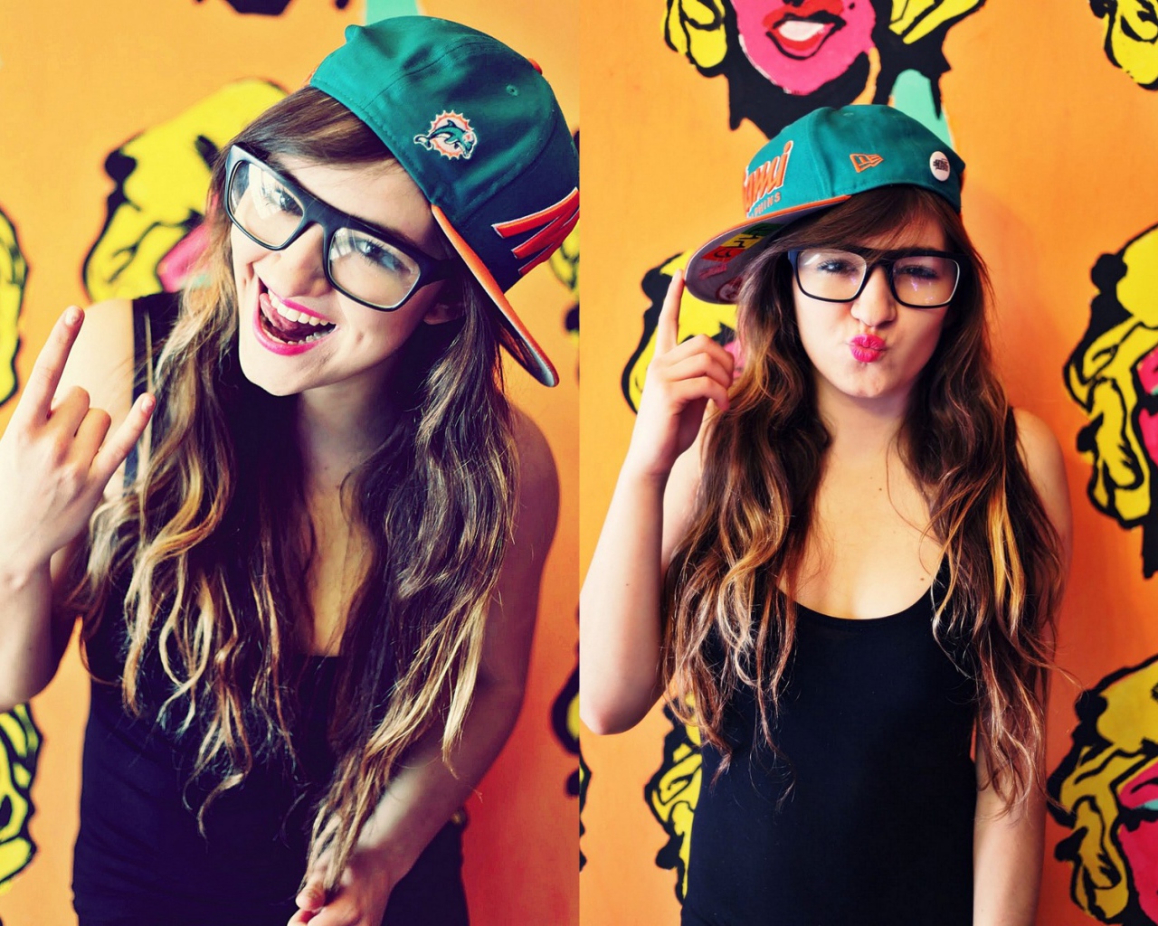 Молодая девушка, swag