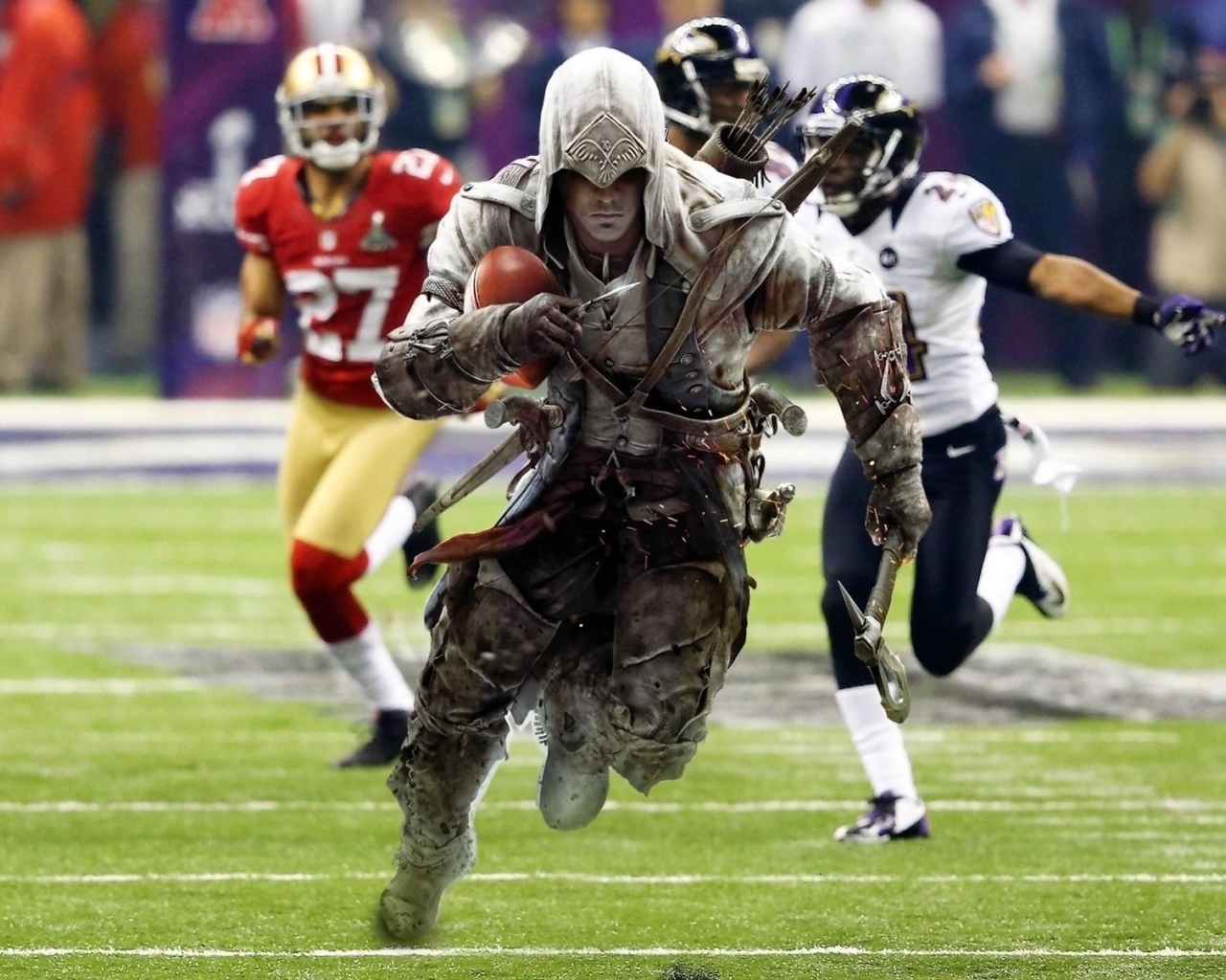 Assassin's creed IV герой играет в футбол