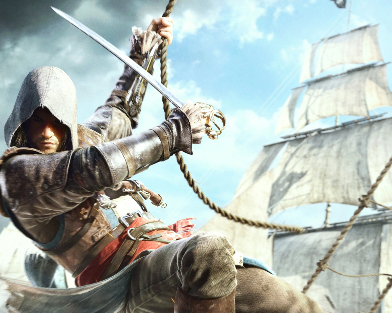  Кредо Убийцы IV на веревке