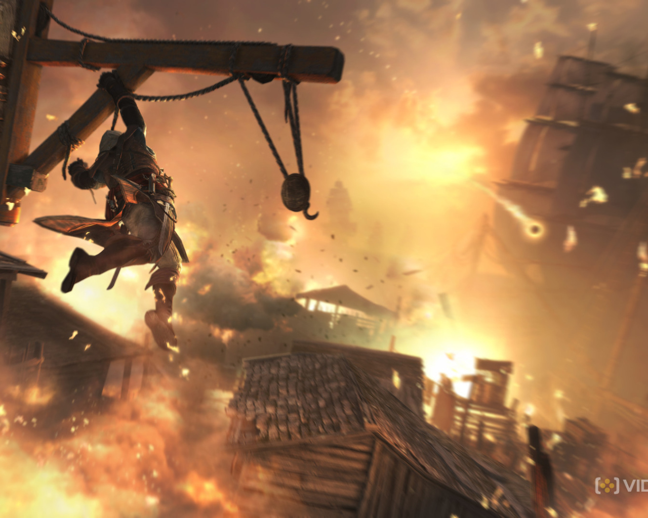 Assassin's creed IV огонь