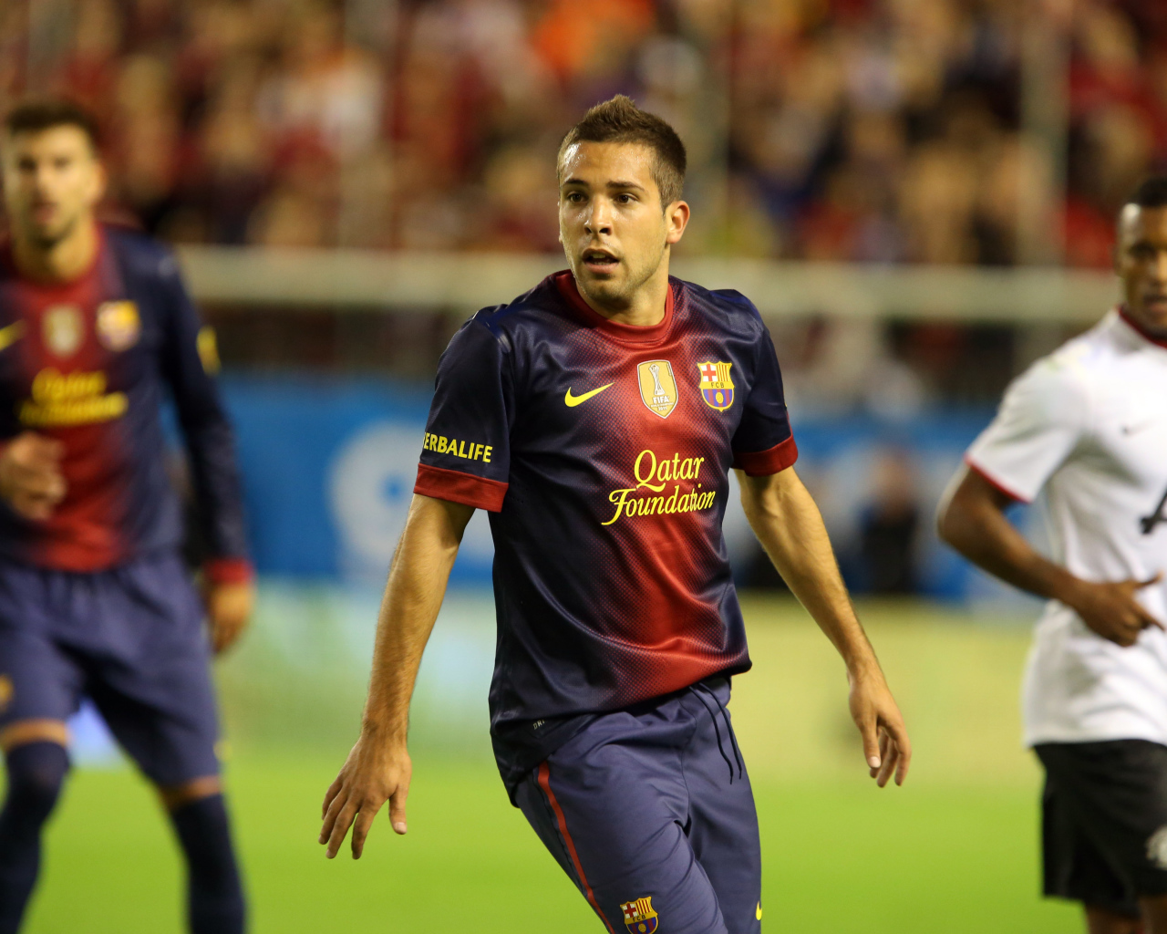Барселона Хорди Альба в середине игры