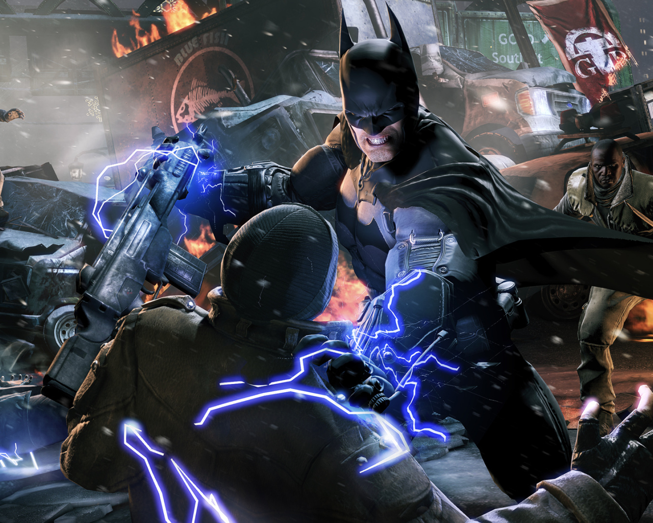 Batman: Arkham orgins битва