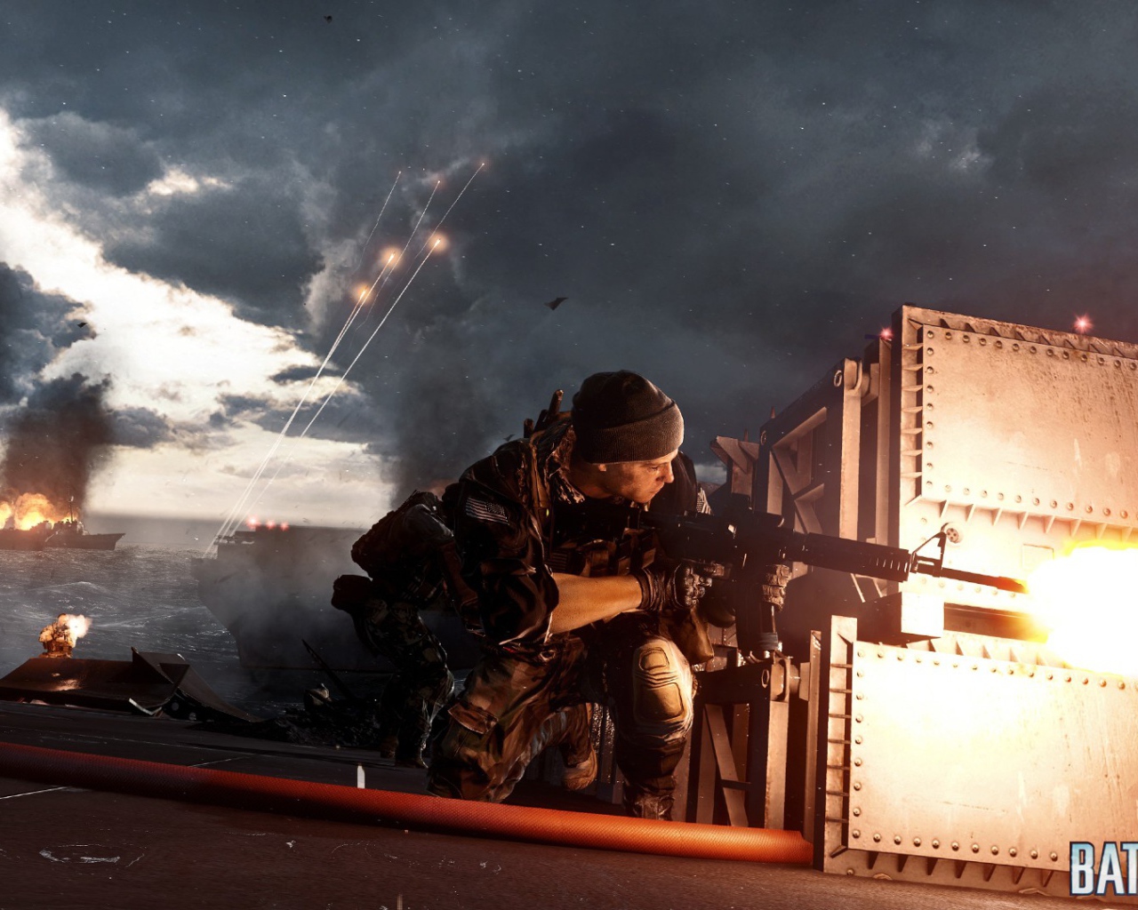 Battlefield 4 солдат в действии