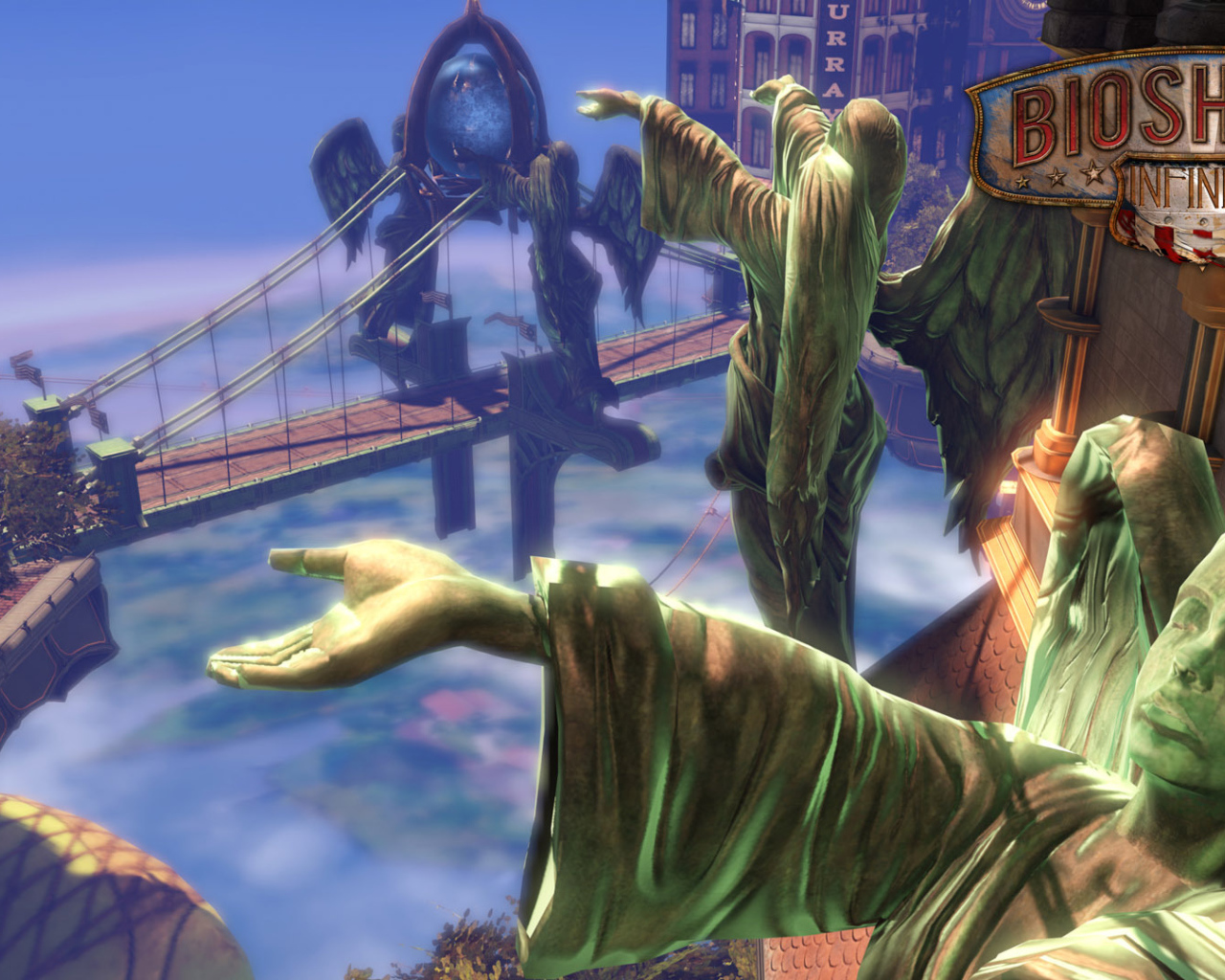 Bioshock Infinite: статуи ангелов