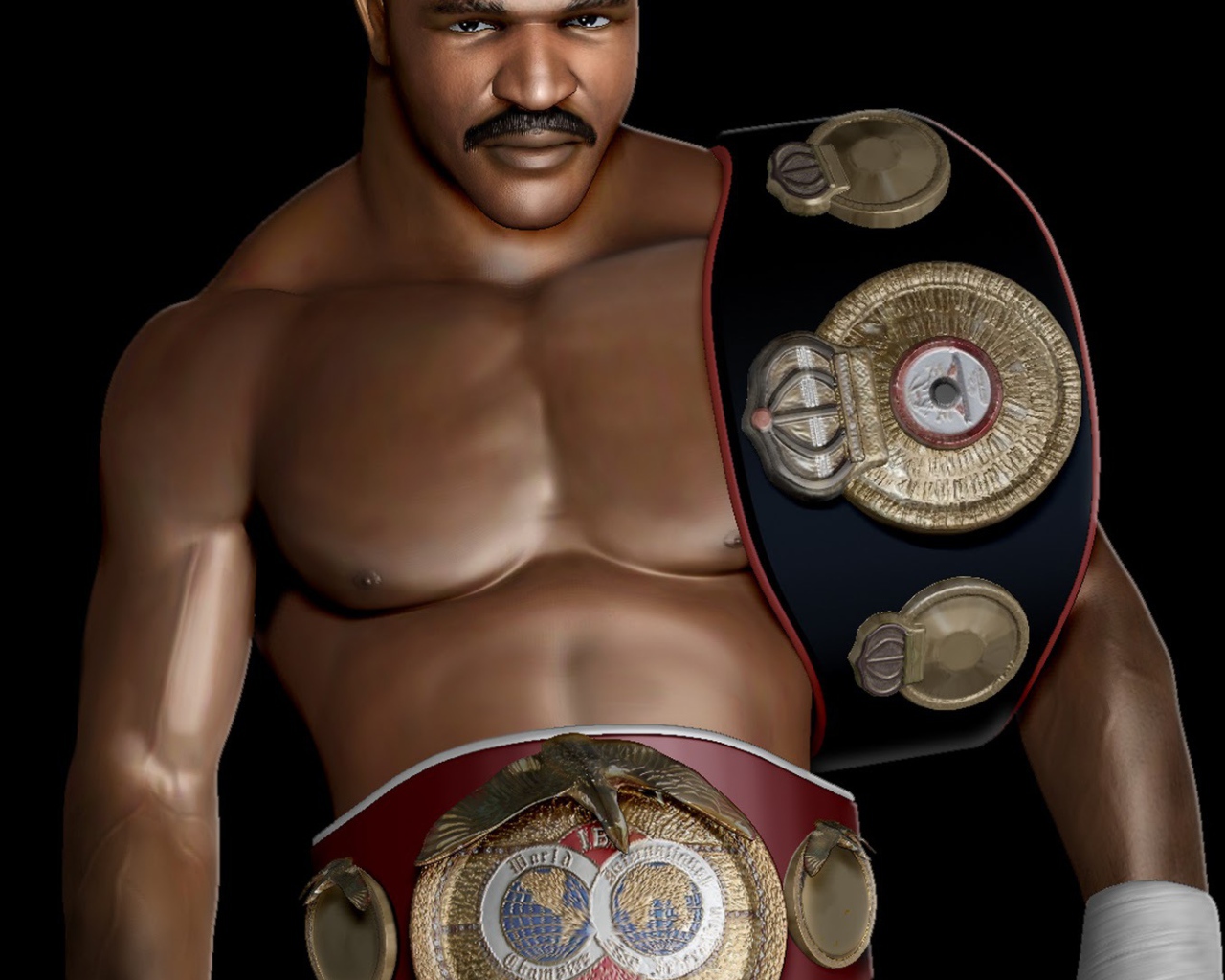 Боксер Эвандер Холифилд 3D