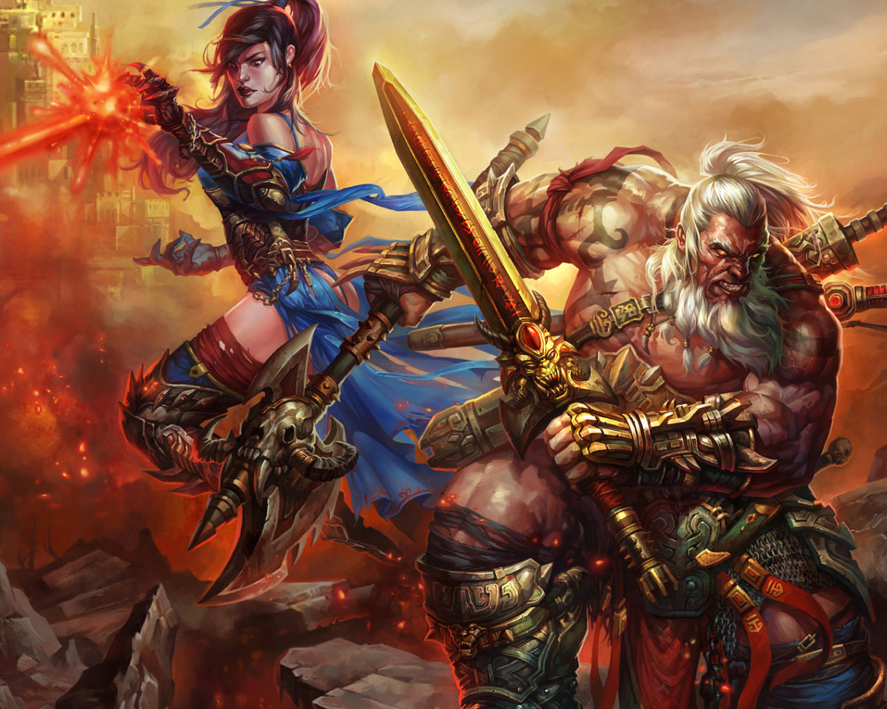 Diablo III: варвар и маг