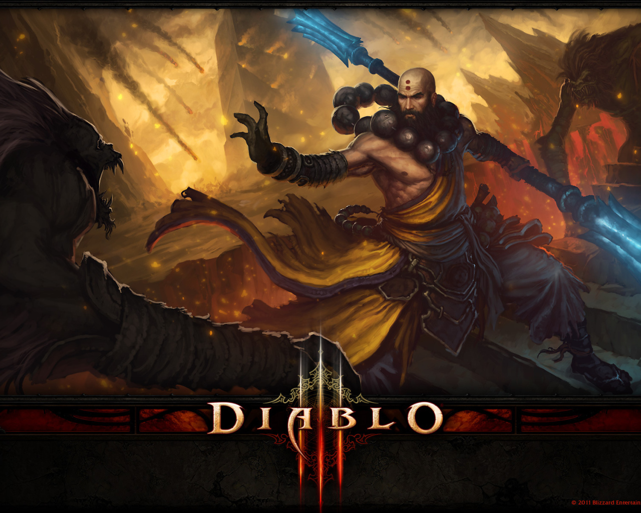 Diablo III: монах использует заклинание