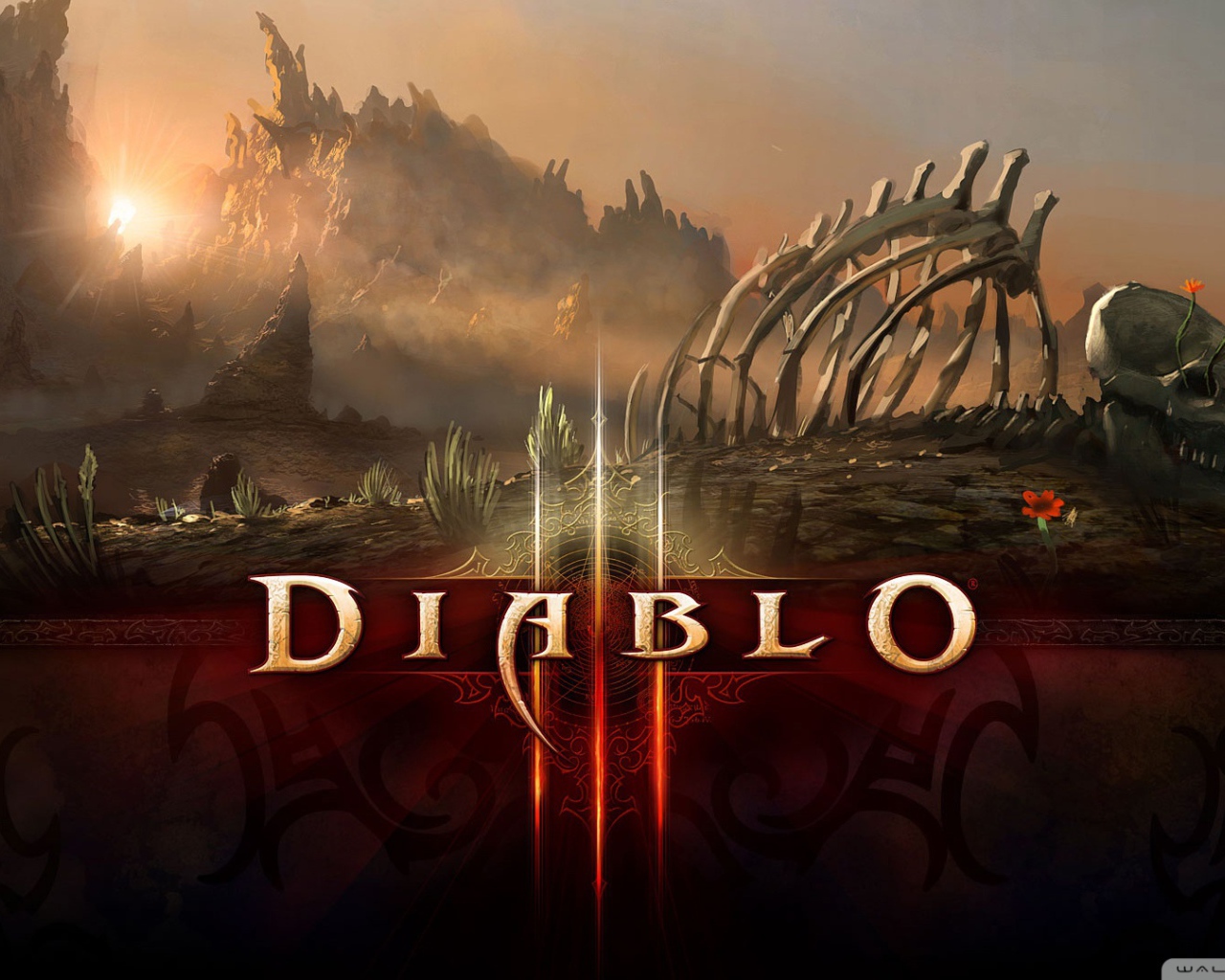  Diablo III: скелет дракона