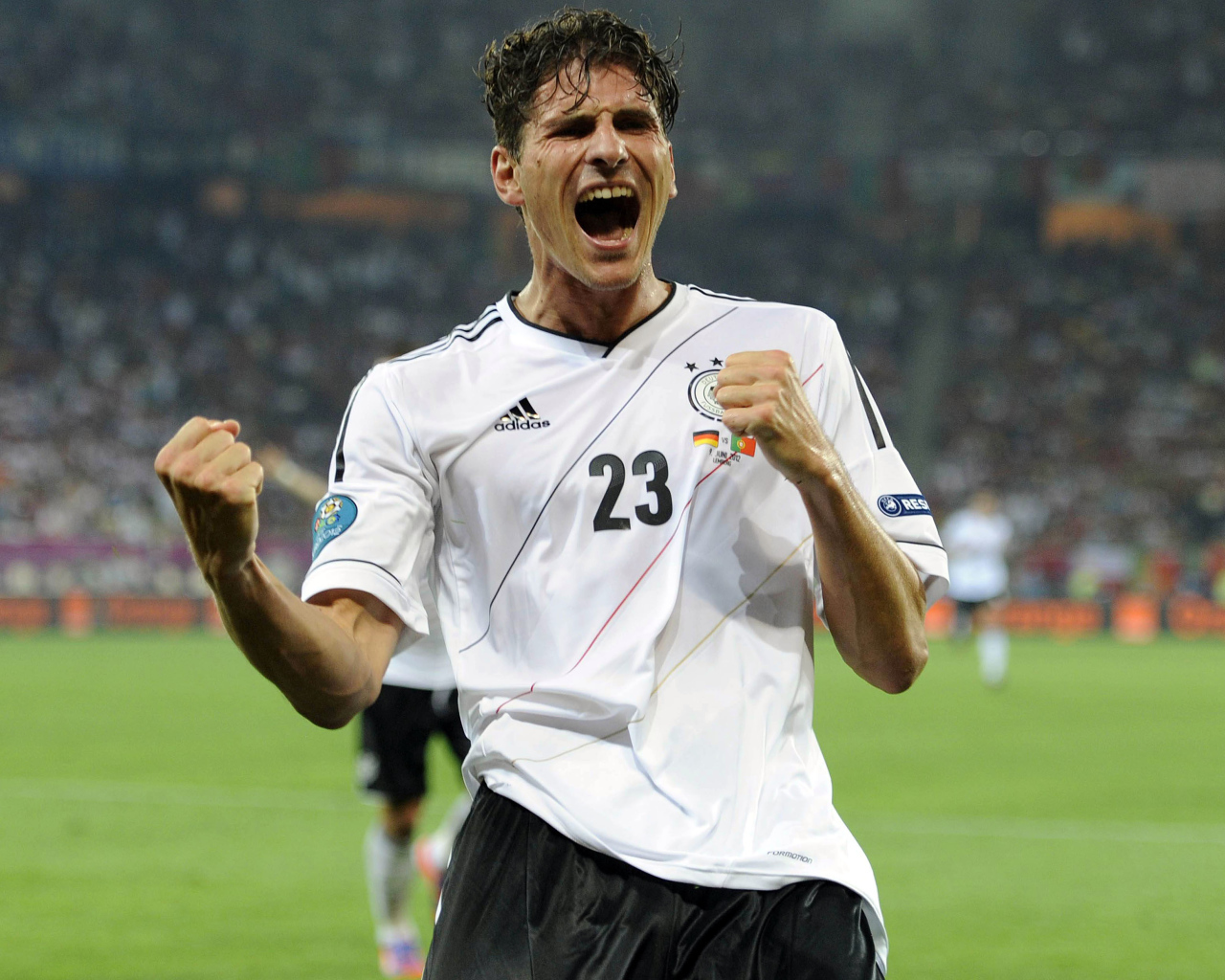 Фиорентина Марио Гомес стараясь забил гол