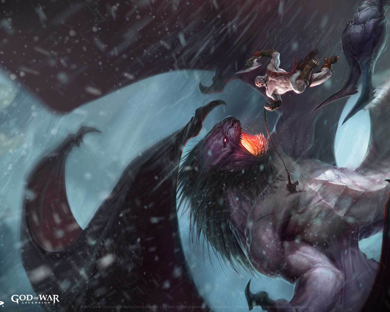 God of War: Ascension: борьба с драконом