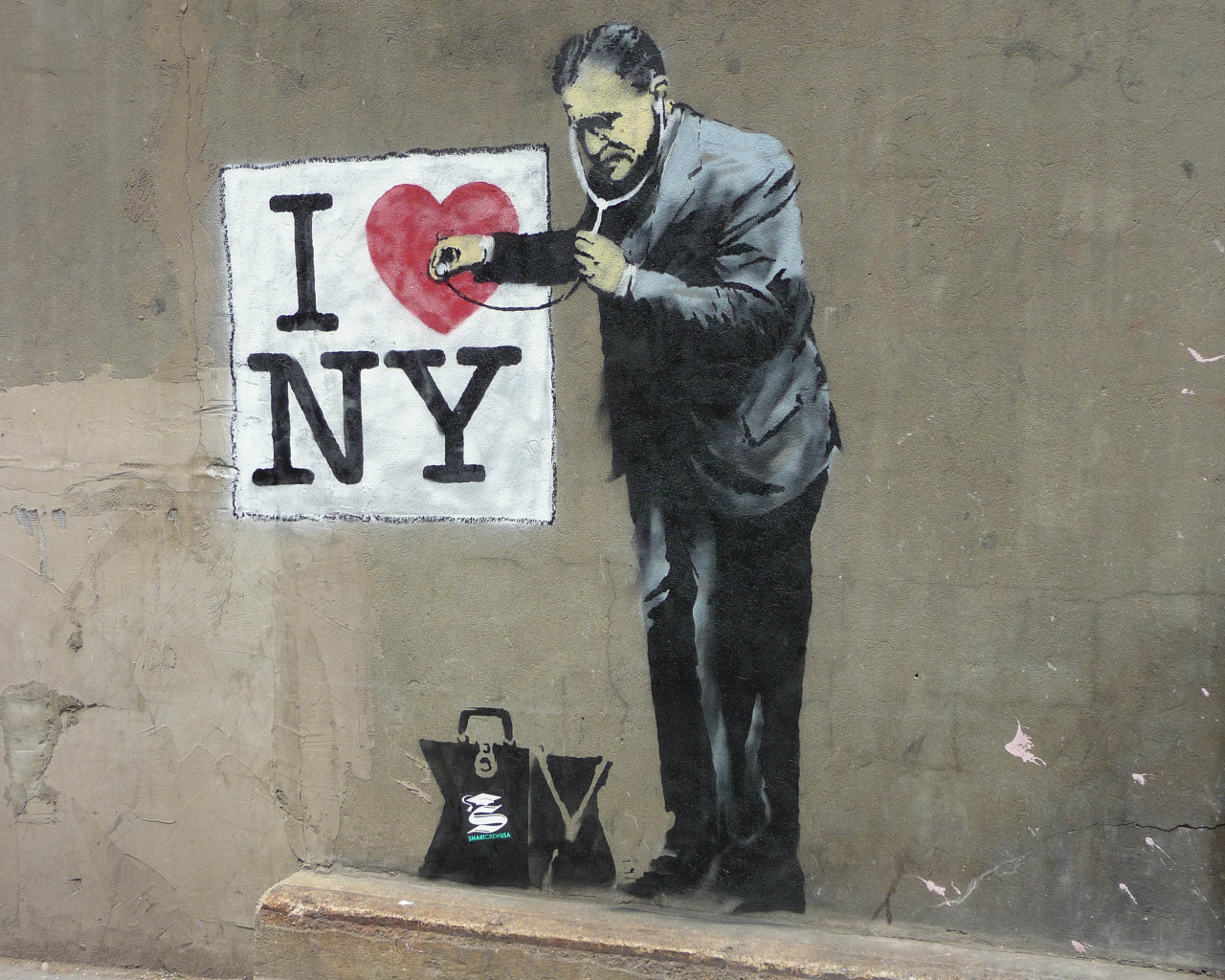 Граффити, Бэнкси любит Нью-Йорк