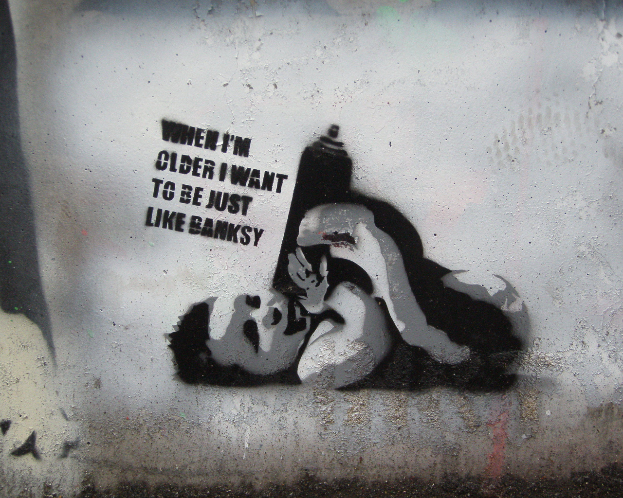 Граффити, хочу быть как Бэнкси