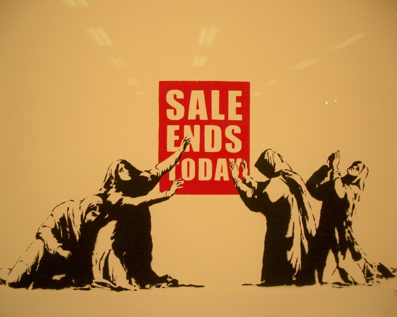 Граффити, сегодня заканчивается распродажа, Бэнкси