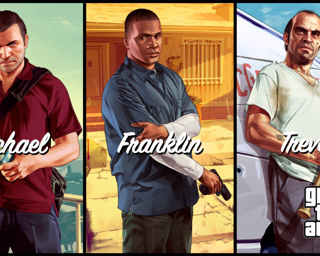 Grand Theft Auto V все герои