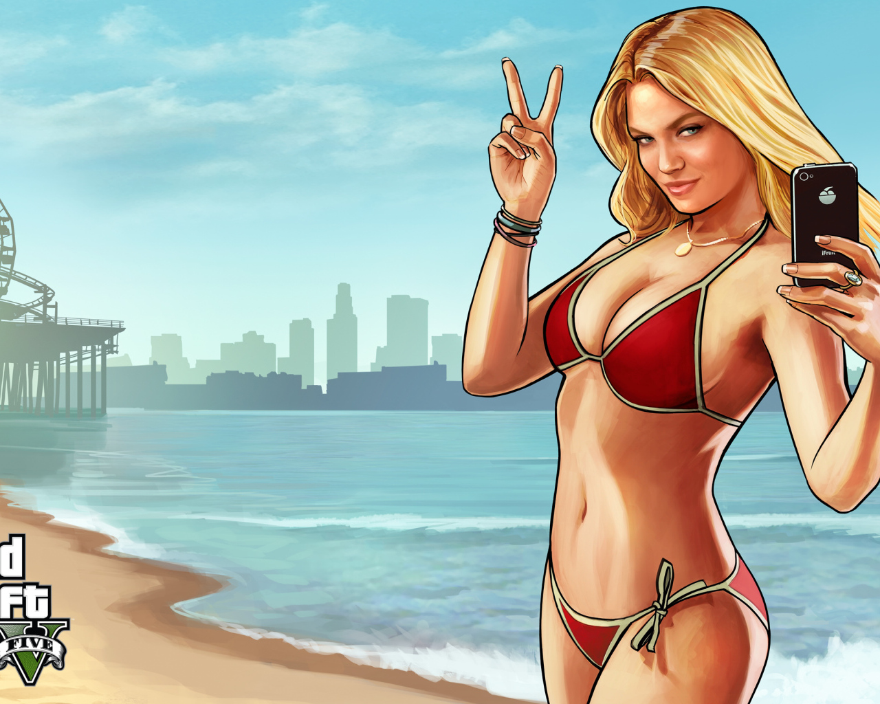 Grand Theft Auto V блондинка