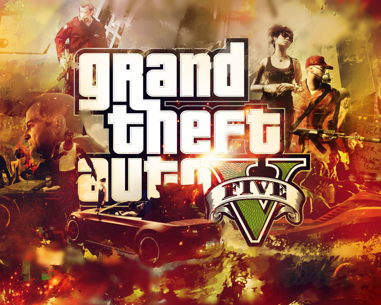 Grand Theft Auto V огонь